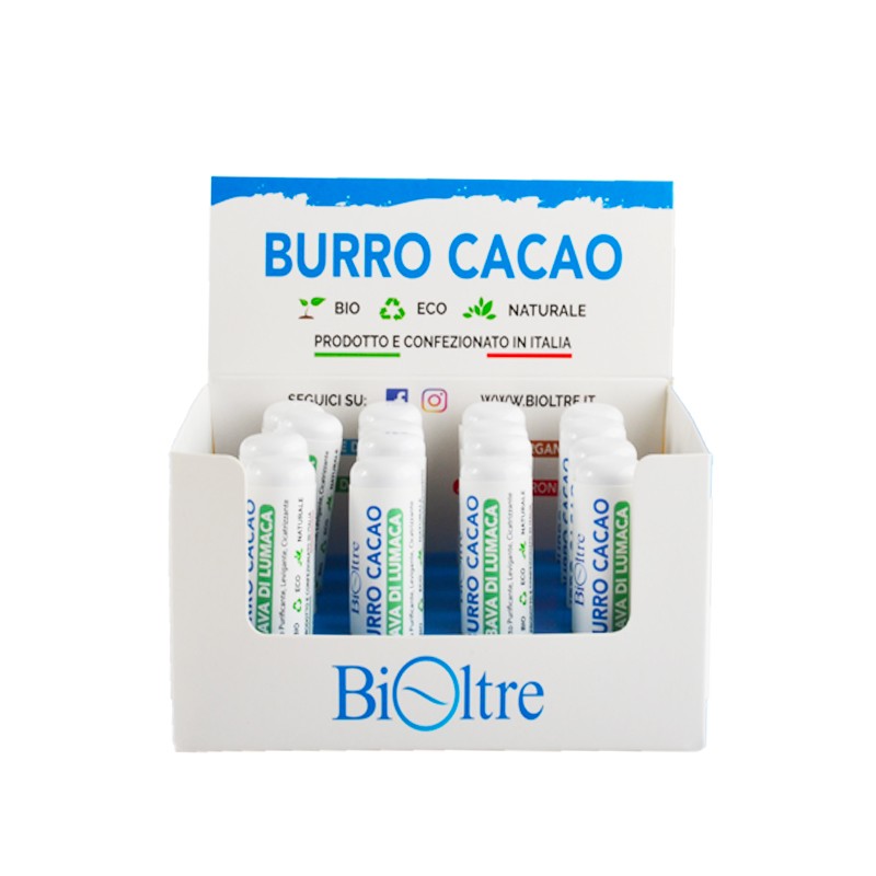 Espositore 16pz Burro Cacao Bio Bava di Lumaca